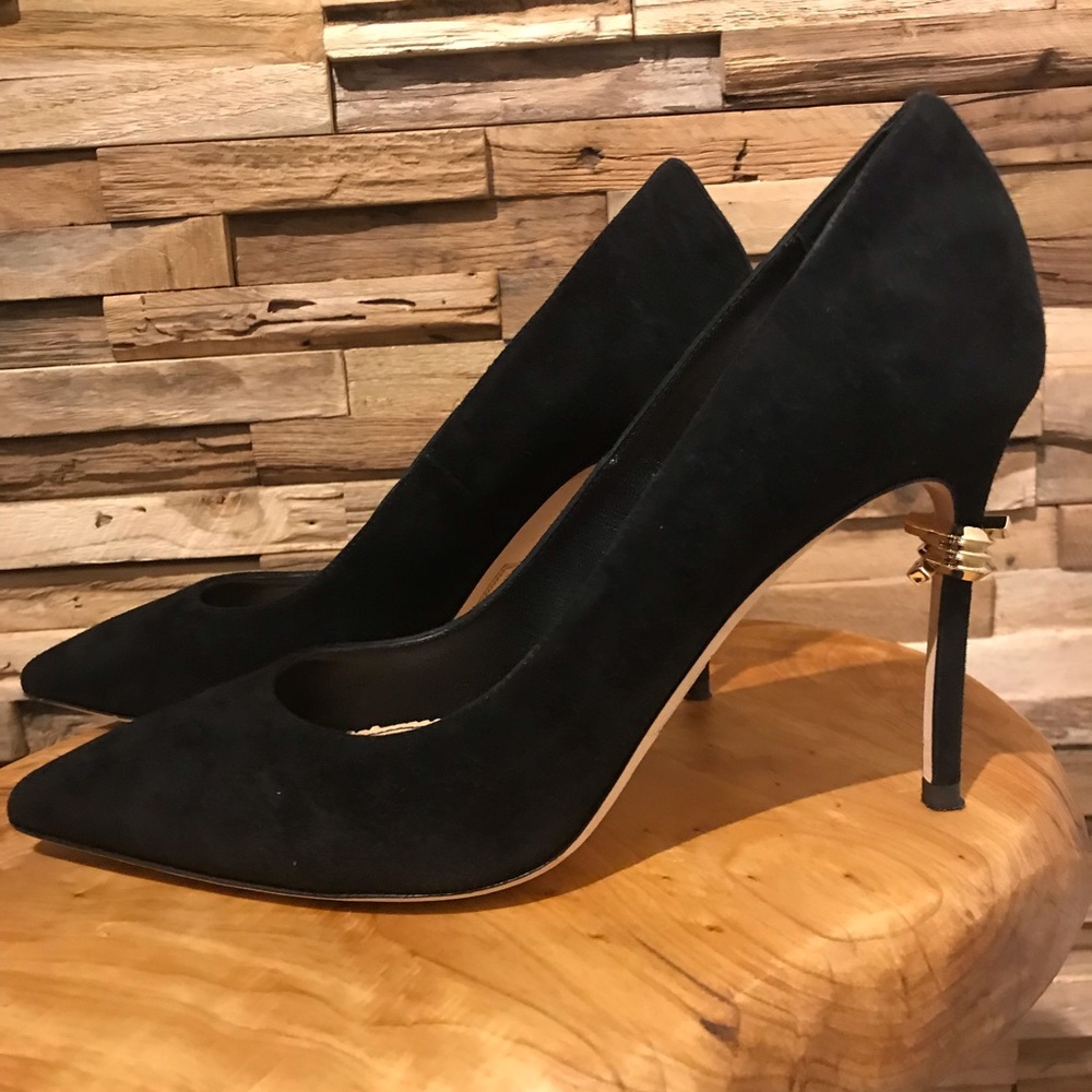 DSQUARED2 Black Suede Stiletto Pumps